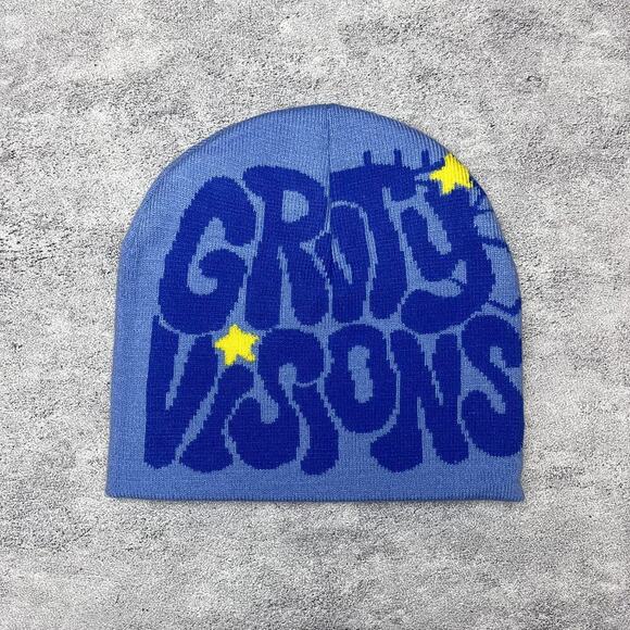 American Vintage Other - y2k 2000s grunge gothic spiderweb blue Grvty visions beanie